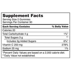Kẹo dẻo hỗ trợ bổ sung vitamin C 250mg Adults Gummies Kirkland 180 viên, Mỹ 671667