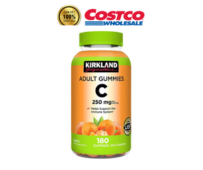 Kẹo dẻo hỗ trợ bổ sung vitamin C 250mg Adults Gummies Kirkland 180 viên, Mỹ