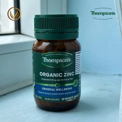 Viên uống kẽm hữu cơ Thompson’s Organic Zinc 80 viên