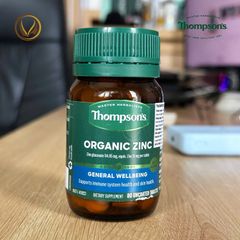 Viên uống kẽm hữu cơ Thompson’s Organic Zinc 80 viên