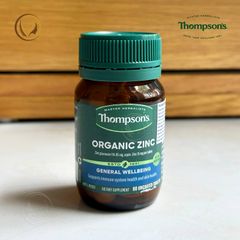 Viên uống kẽm hữu cơ Thompson’s Organic Zinc 80 viên