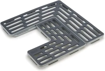Set 2 tấm lót bồn rửa bảo vệ ly thủy tinh Joseph Joseph 85037 Saver (Grey)