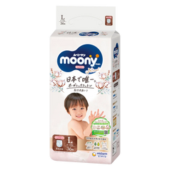 Tã quần Moony Natural/Moony Dịu nhẹ (L, 36 miếng) (giao bao bì ngẫu nhiên)