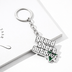 Móc Khóa Kim Loại GTA V – Grand Theft Auto 5 Logo Cao Cấp Phụ Kiện Sưu Tầm Game Thủ