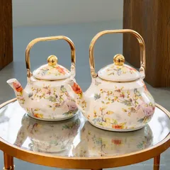Ấm Trà Cà Phê Hoa Văn Truyền Thống Cao Cấp