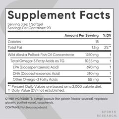 Viên uống dầu cá Omega 3 SR Fish Oil 150 viên của Mỹ