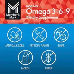 Viên uống dầu cá Omega 3 6 9 Member’s Mark Heart Health Mỹ 300 viên