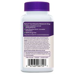 Viên ngậm ngủ ngon Natrol Melatonin 5mg 250 viên của Mỹ