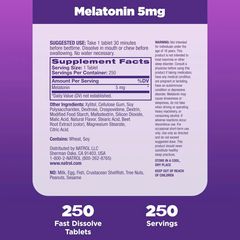 Viên ngậm ngủ ngon Natrol Melatonin 5mg 250 viên của Mỹ