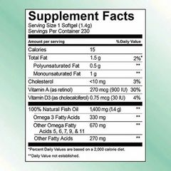Viên dầu cá Kirkland wild alaskan fish oil 1400mg 230 viên Mỹ 672100