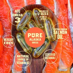 Viên dầu cá hồi omega 3 alaska Salmon Oil 1000mg 210 viên Mỹ 672102