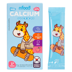 Thực phẩm bổ sung thạch Calci trẻ em NFood hương đào