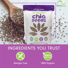 Hạt Chia Seeds Organic Monda Foods 1.36kg của Mỹ