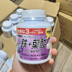 Viên nhai sắt bổ máu Orihiro Japan 180 viên