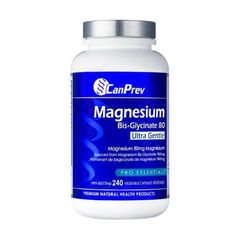 Viên uống CanPrev Magnesium Biglycinate 80mg Ultra Gentle 240 viên giúp Giảm căng thẳng,Hỗ trợ giấc ngủ,Giảm chuột rút, đau cơ