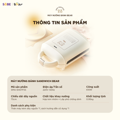 Máy nướng bánh 2 khay Bear SMA