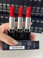 Son Dior 777 Rouge Couture Velvet & Satin - Đỏ Thời Thượng Chất Satin Dưỡng Ẩm, Kem Môi Cao Cấp