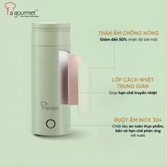 Bình đun nước điện du lịch La gourmet 0.35L inox 304