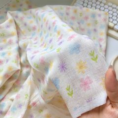 [sẵn] Vải linen xô hoa nhí, dệt 2 lớp 100% tự nhiên, siêu nhẹ, màu sắc tươi sáng ngọt ngào của mùa hè 2025