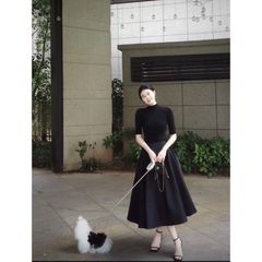 [sẵn] Chân váy thiết kế dáng dài RICH SKIRT bồng xoè 360 độ màu đen tafta hết 3 mét vải/  mẫu mới 2026