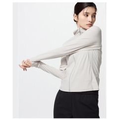 Áo chống nắng viền gấu AIRism cắt UV dáng thể thao Uni Japan 2026