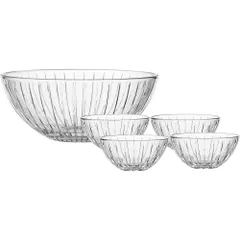  Set 5 bát Spiegelau Milano 2730195 Salad Bowls (gồm 1 bát lớn 24,5cm + 4 bát nhỏ 13cm)