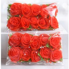 Hoa hồng voan cài áo ngày cưới dành cho đội đưa rước dâu