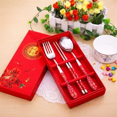 Combo Muỗng Nĩa Đũa Văn Phòng Họa Tiết Sang Trọng - Bộ Đồ Ăn Cá Nhân Cao Cấp Flower Style