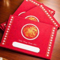 Thiệp mời ngày cưới truyền thống