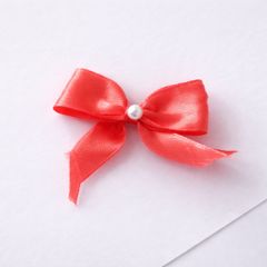 Gói 50 Nơ Lụa Satin Mini Thắt Sẵn Có Đính Ngọc Trang Trí Quà Tặng, Thủ Công Đa Năng.