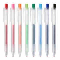 Bút Bi Muji Ngòi Bấm 0.5mm - Bút Gel Muji Nhiều Màu Sắc Trẻ Trung - Văn Phòng Phẩm Style Hàn Quốc Nhật Bản