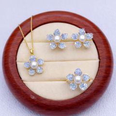 Set Trang Sức Ngũ Hoa Cánh Xà Cừ Cao Cấp – Vẻ Đẹp Thuần Khiết & Quý Phái