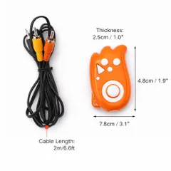Máy Chơi Game Mini Cầm Tay 8-Bit Kết Nối TV – 200 Trò Chơi Retro Cổ Điển, Cáp AV 2m, Thiết Kế Nhỏ Gọn Bỏ Túi Siêu Tiện L