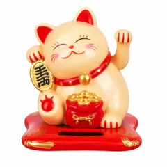 Mô Hình Mèo Thần Tài (Maneki-neko) mini sử dụng năng lượng mặt trời