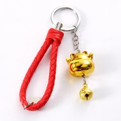 Móc khóa biểu tượng mèo thần tài may mắn
