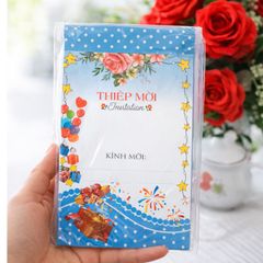 Mẫu thiệp mời sinh nhật - thôi nôi