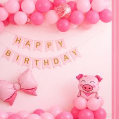 Dãy chữ Happy Birthday bằng giấy cứng trang trí