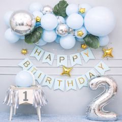 Dãy chữ Happy Birthday bằng giấy cứng trang trí