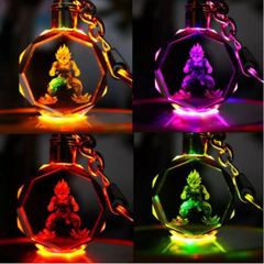 Móc khóa Songoku có đèn led đổi màu