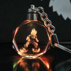 Móc khóa Songoku có đèn led đổi màu