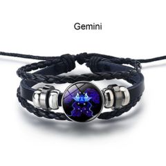 Vòng tay dây da 12 cung hoàng đạo