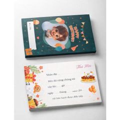 Thiệp mời sinh nhật phong cách dễ thương