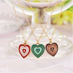 Dây chuyền trái tim nhiều màu sắc