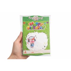 Thiệp sinh nhật khổ vuông dành cho bé gái