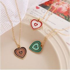Dây chuyền trái tim nhiều màu sắc