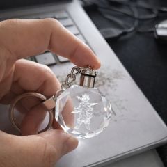 [SIÊU PHẨM ANIME] Móc Khóa Pha Lê Khắc 3D Laser Cao Cấp – Đẳng Cấp Fan Cứng!