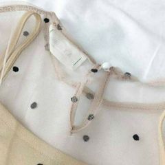 Đầm chấm bi dáng suông hai lớp