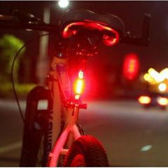 Đèn led báo hiệu 5 bóng gắn đuôi xe đạp