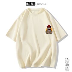 Áo Thun Nữ, Áo Phông Nam Nữ Unisex Tay Lỡ ICETEE Mã i44 Hình in Mèo Icetee Cute Chất Cotton Form Rộng Phong Cách Ulzzang