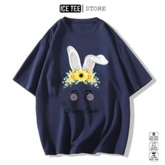 Áo Thun Nữ,Áo Phông Nam Nữ Unisex Tay Lỡ ICETEE Mã i11 Hình in Happy Eater Cute Chất Cotton Form Rộng Phong Cách Ulzzang